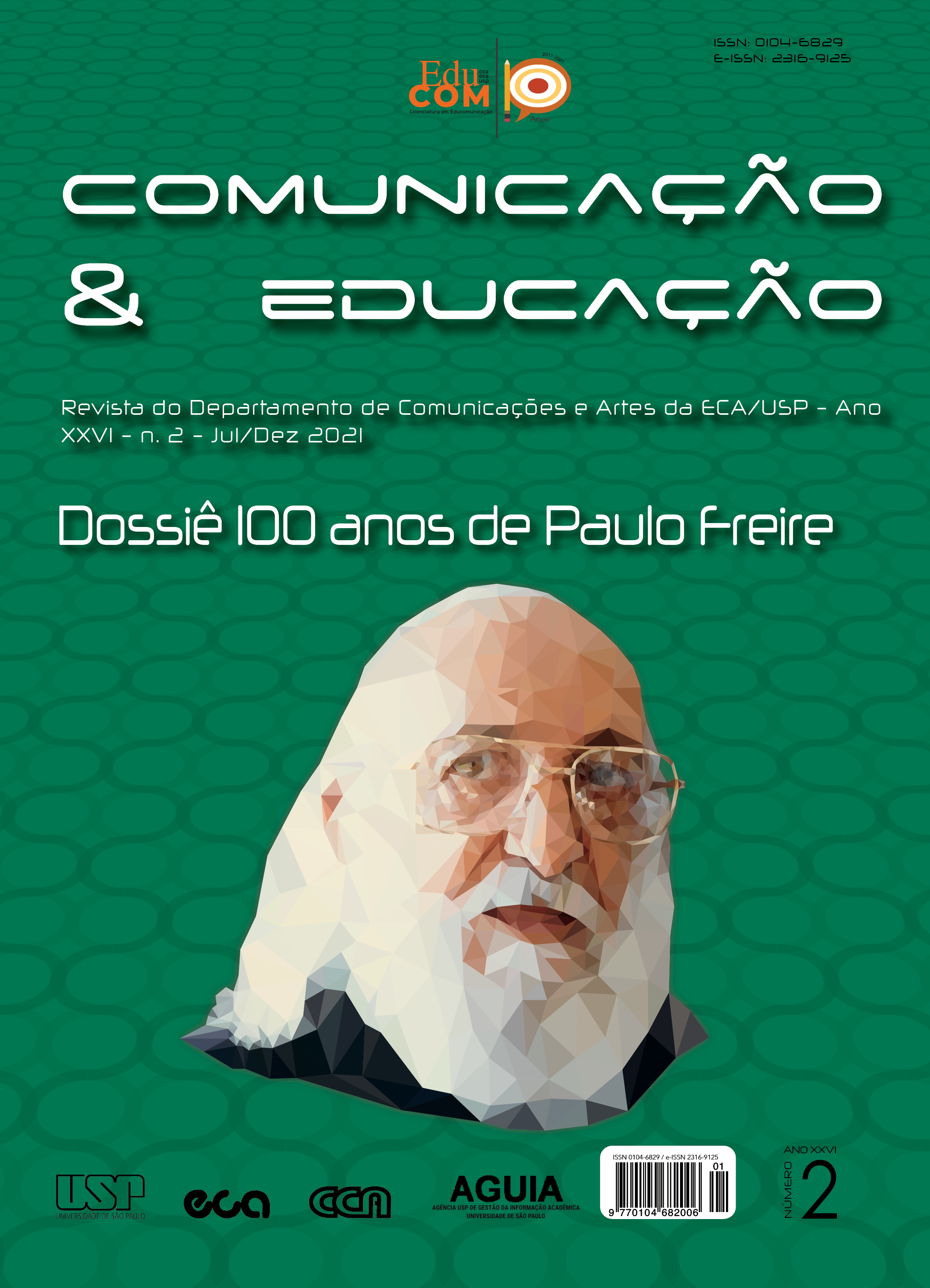 					Ver Vol. 26 Núm. 2 (2021): Dossiê 100 anos de Paulo Freire
				
