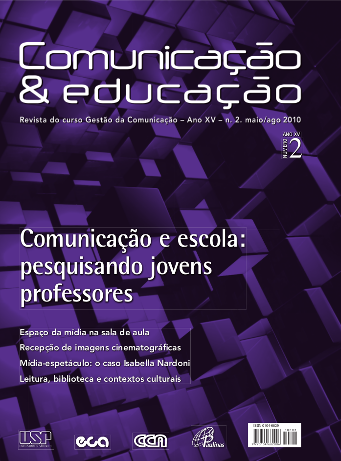 					Visualizar v. 15 n. 2 (2010): Comunicação e escola: pesquisando jovens professores
				