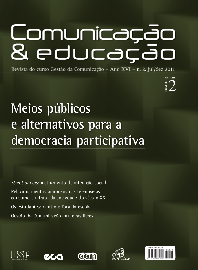 					Visualizar v. 16 n. 2 (2011): Meios públicos e alternativas para a democracia participativa
				