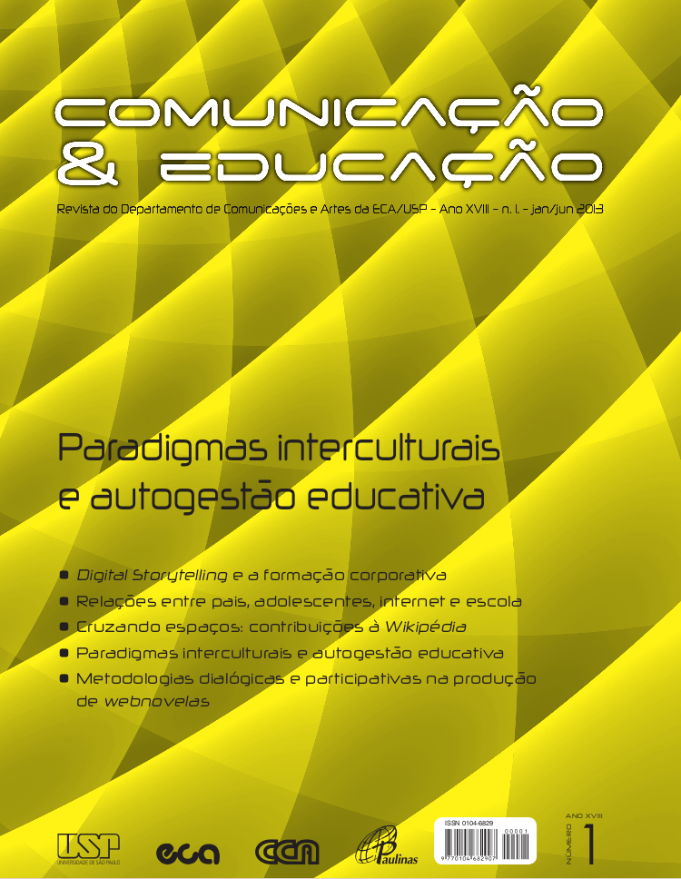 					Visualizar v. 18 n. 1 (2013): Paradigmas interculturais e autogestão educativa
				