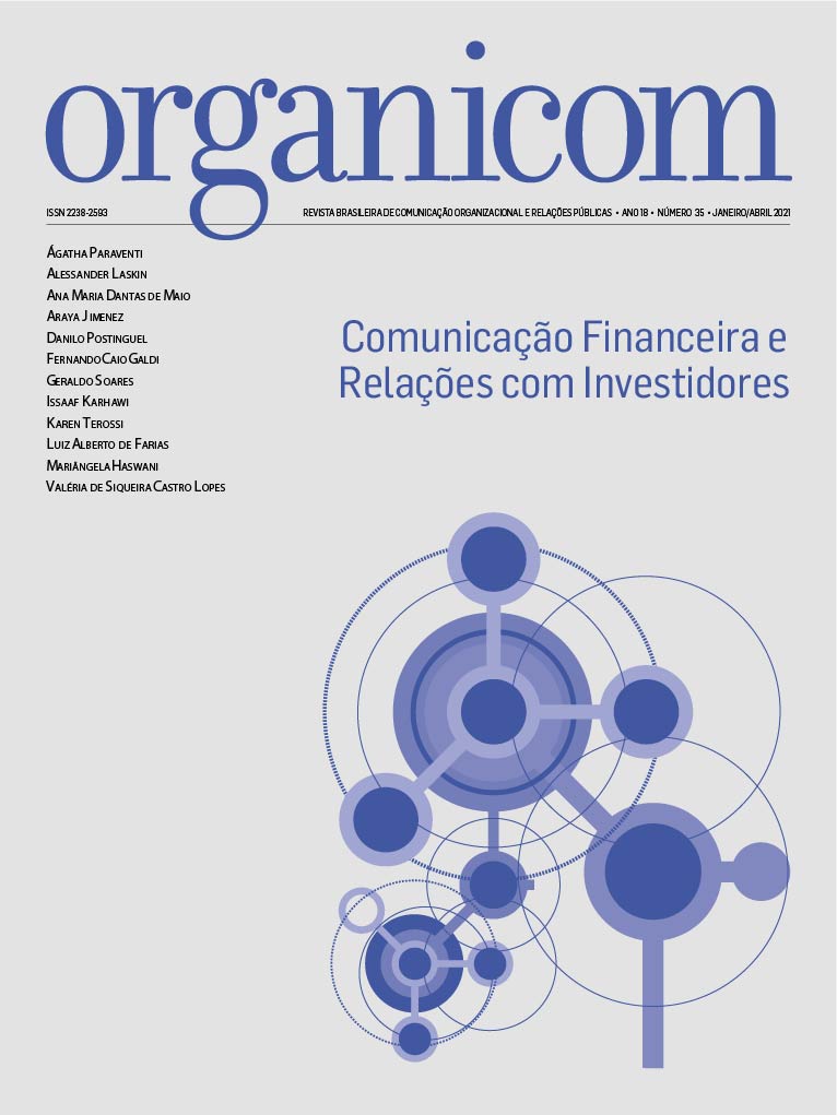 					View Vol. 18 No. 35 (2021): Comunicação Financeira e Relações com Investidores
				