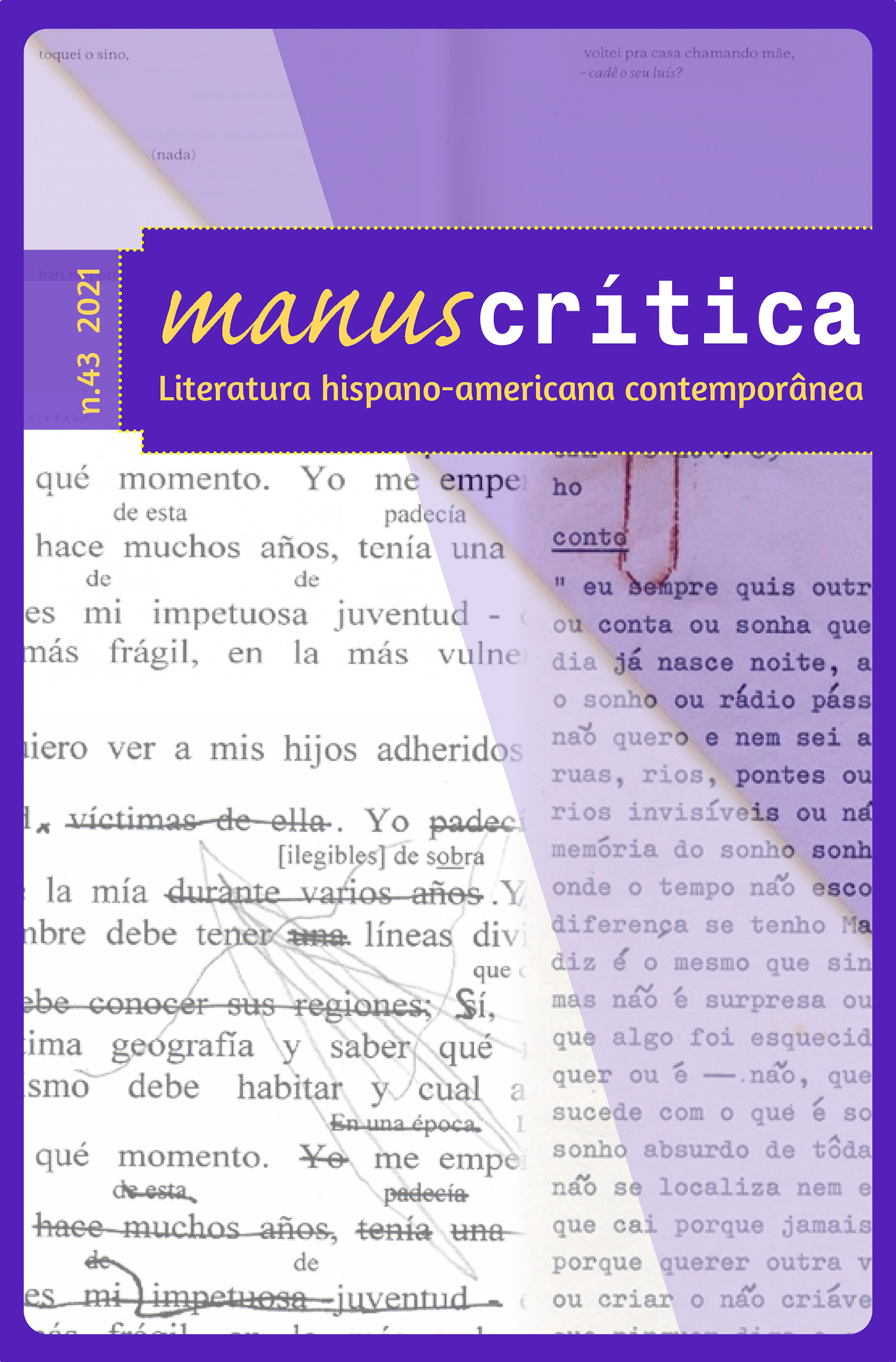 					View No. 43 (2021): Literatura hispano-americana contemporânea
				