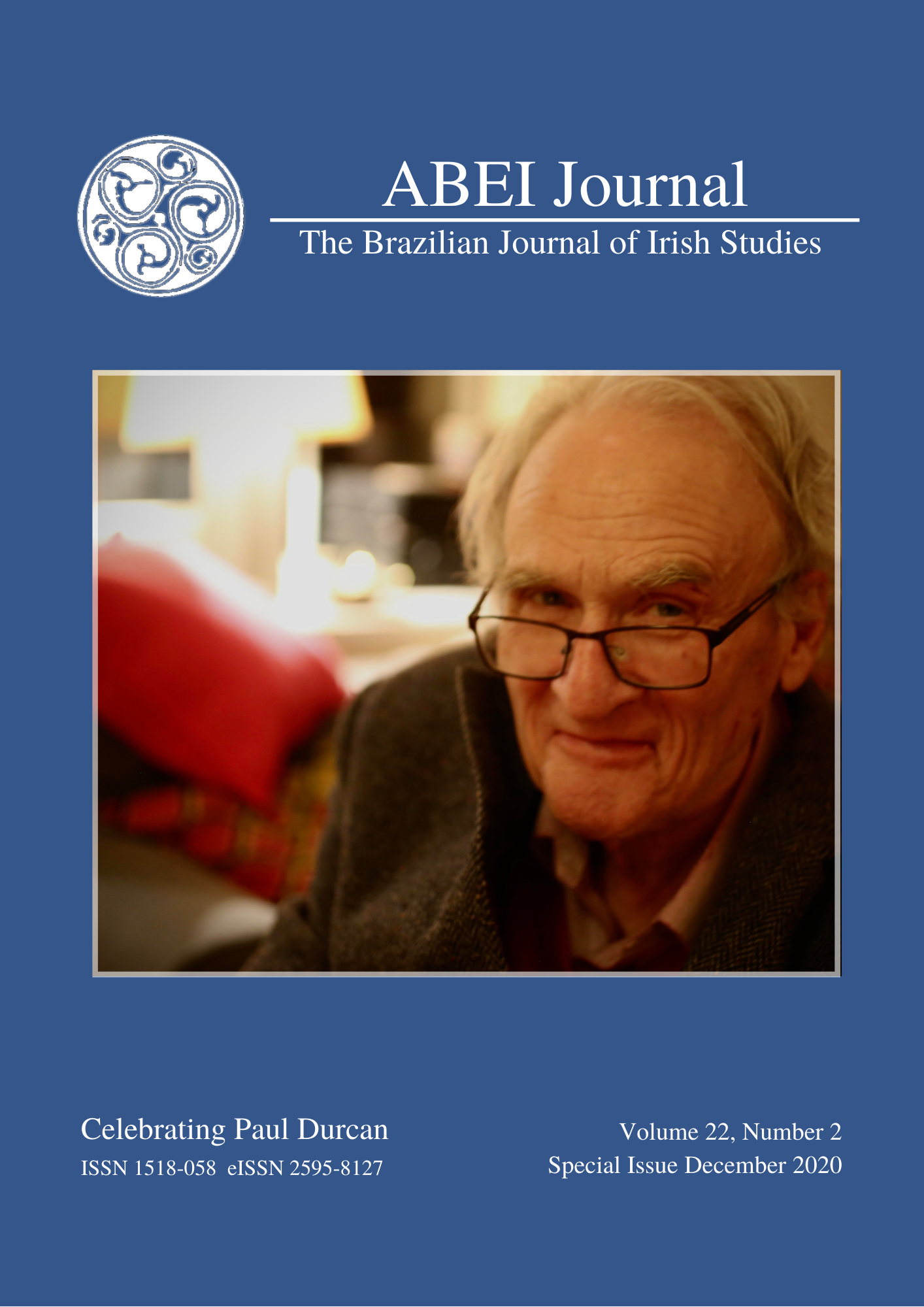 					Показать Том 22 № 2 (2020): ABEI Journal 22.2 —  Celebrating Paul Durcan on his 76th Birthday
				