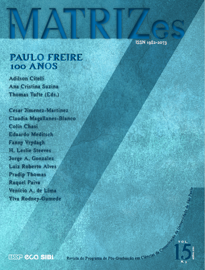 					Afficher Vol. 15 No 3 (2021): Paulo Freire, 100 anos
				