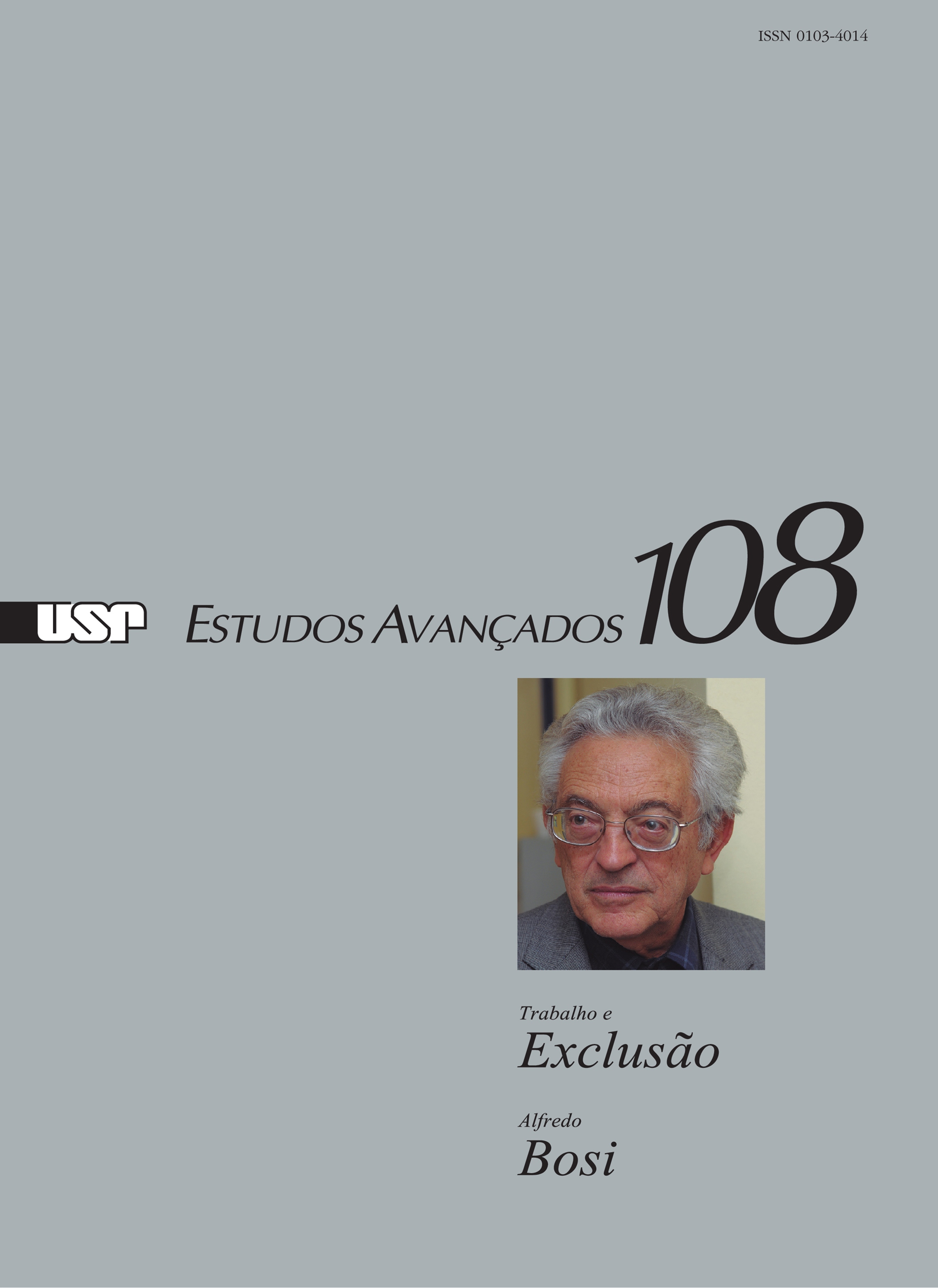 					Visualizar v. 37 n. 108 (2023): Trabalho e exclusão - Alfredo Bosi
				